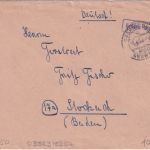 All.Bes./FZ - Oberbieber ü. Neuwied Poststelle I Gebühr bezahlt Ra1 Brief 1946