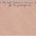 All.Bes./FZ - Oberbieber ü. Neuwied Poststelle I Gebühr bezahlt Ra1 Brief 1946