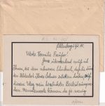 DR - Ohlenberg ü. Linz (Rhein) Landpost-L2 Brief n. Heimbach 24.2.45 Endphase !