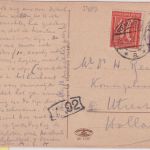 DR-Infla - 2 M. Posthorn u.a. AK (Bad Neueahr) n. HOLLAND Remagen - Utrecht 1922