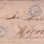 Preussen - 3 Sgr. Adler Ganzsache n. ÖSTERREICH K1 Berlin Post-Exped. 13 1867
