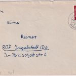 BRD - Berglicht ü. Hermeskeil aptierte Poststelle I Brief n. Ingolstadt 1962