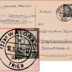 BRD - (22b) Waldrach ü. Trier Poststelle I Ganzsache n. Ingolstadt 1962