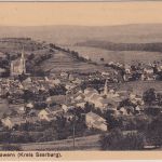 Rheinl.-Pfalz - Tawern (Kr. Saarburg) sw-Ortsnasicht gelaufen 1928