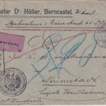 DR - Bernkastel-Cues 1906 unfrank. Nachnahmebrief n. Neuenstadt - Nachporto