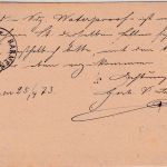 DR - Barmen-Wupperfeld 25/4 1/2 Gr. Brustschild Ganzsache/Ortskarte 1873