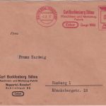 DR - Wuppertal-Ronsdorf 1937 12 Pfg. AFS "Bocklenberg Maschinen Werkzeug" Brief
