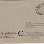All.Bes. - Wuppertal-Oberbarmen 1946 Gebühr bezahlt Ovalstpl. Brief n. Hannover