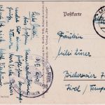 DR - Milspe NSKK Motorsportschule Ruhrland Feldpostkarte n. Biberwir/Tirol 1940