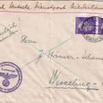 Dt.Bes. Niederlande - 2x6 Pfg. AH Brief Den Haag - Wesseling 1942