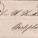 Bayern - 3 Kr. Wappen geschn. Brief K1 Hof 20. V. 70 n. Bielefeld