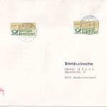 BRD - 2x80 Pfg. ATM Briefdrucksache 100-250g/FDC Marktoberdorf 2.1.81