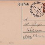 NRW - Solingen Hossenhaus orig. Tintenzeichnung gelaufen 1942