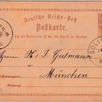 DR - Solingen 14/5 75 K1 1/2 Gr. Brustschild Ganzsache n. München