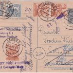 All.Bes./Währungsreform - 12 Pfg. Arbeiter Ganzsache+Zusatz/Zehnfach 20.7.48