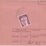 BRD - 150 Pfg. Heinemann Aushändigungsgebühr NN-Paketkarte v. Solingen 1975