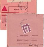 BRD - 150 Pfg. Heinemann Aushändigungsgebühr NN-Paketkarte v. Solingen 1975