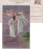 Bayern - Lengendorf Post Au b. Bad Aibling 2 Pfg. Wappen Ortskarte Federzugentw.