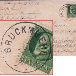 Bayern - Bruckmühl 25.JUL 17 Reservestempel Karte n. Kirchdorf
