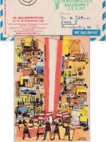Österreich - Bruckmühl Landungsstpl. 24. Ballonpostflug SST Salzburg 1960