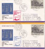 Vatikan - Zuleitungspost LH-Erstflug München/Frankfurt - Cairo 1978 - 2 Belege