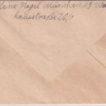 Bizone - 20 Pfg "München baut auf" Spendenvignette Ortsbrief 1949 ohne Nachporto