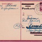 DR - 6/15 Pfg. Hindenburg Aufbrauchs-Ganzsache Antwortteil Kiefersfelden 1944