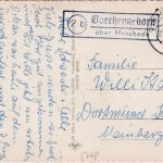 BRD - (21b) Oberhenneborn ü. Meschede Landpost-Ra2 Karte n. Dortmund 1956