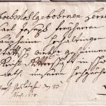 Bayern - De Günzburg roter L1 Adelsbrief (6 Kr. Portobrief) n. Langheim 1778