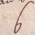 Bayern - De Günzburg roter L1 Adelsbrief (6 Kr. Portobrief) n. Langheim 1778