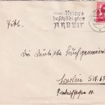 DR - Münster 1937 "Gebt unseren Kriegsbeschädigten Arbeit" Masch.stpl. Brief