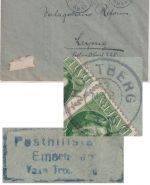 Bayern - Emertsham T. Trostberg Posthilfstelle-Ra3 + Reservestpl. Brief 1920