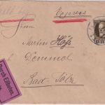 Bayern - 40 Pfg. Ludwig Eilbrief Seeshaupt - Bad Tölz 1919