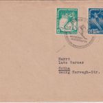 DDR - 12+24 Pfg. Wintersportmeisterschaften SST Oberhof 1952 Brief n. Gotha