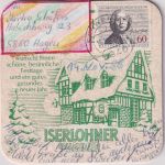 BRD - Schwerte 1988 Bierdeckel-Karte "Iserlohner Pilsener" n. Hagen