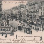 Hessen - Frankfurt a/M. Zeil von der Constabler Wache aus sw-AK gelaufen 1901