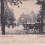 DR - 5 Pfg. Germania Perfin "O&Q" AK Schillerstraße n. München 1902