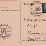 DR - Frankfurt a/M 1. Großdeutscher Apothekertag SST Karte n. Nürnberg 1938