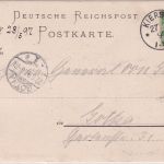 NRW - Kierspe Post Hotel Kriegerdenkmal etc. farb. Mehrbildlitho gelaufen 1897