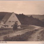 NRW - Hilchenbach Gasthaus (?) sw-Foto-AK Stift Keppel-Allenbach ü Kreuztal 1937