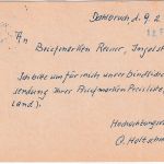 BRD - (21b) Dahlbruch ü. Kreuztal Poststelle Ganzsache n. Ingolstadt 1962