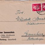 DR - Schmallenberg (Sauerland) Tagesstpl. 2x12 Pfg. AH Brief n. Arnsberg 1943