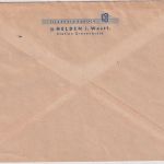 BRD - Helden ü. Grevenbrück Poststelle I Einschreibebrief n. Dahle 1953