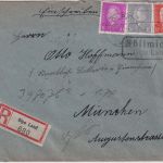 DR - Möllmicke Olpe Land Landpost-Ra2 Einschreibebrief n. München 1932