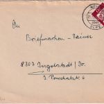 BRD - Hünsborn ü. Olpe apt. Poststelle I Brief n. Ingolstadt 1963
