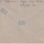 All.Bes. - 3x24+12 Pfg. Ziffer Einschreibebrief Poststelle I Dahle ü Altena 1946