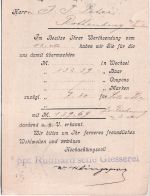 DR - Offenbach (Main) 1898 Firmenkarte Rudhard'sche Giesserei n. Rothenburg