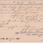 DR - Offenbach (Main) 1899 Firmenkarte Rudhard'sche Giesserei n. Rothenburg