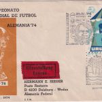 Uruguay - 1000 P. Tourismus Lupo-Eilbrief/Fussball-WM-Sonderflug Montevideo 1974