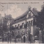 Berlin - Treptow Kaserne Telegraphen-Bataillon Bouchestraße sw-AK gelaufen 1919
